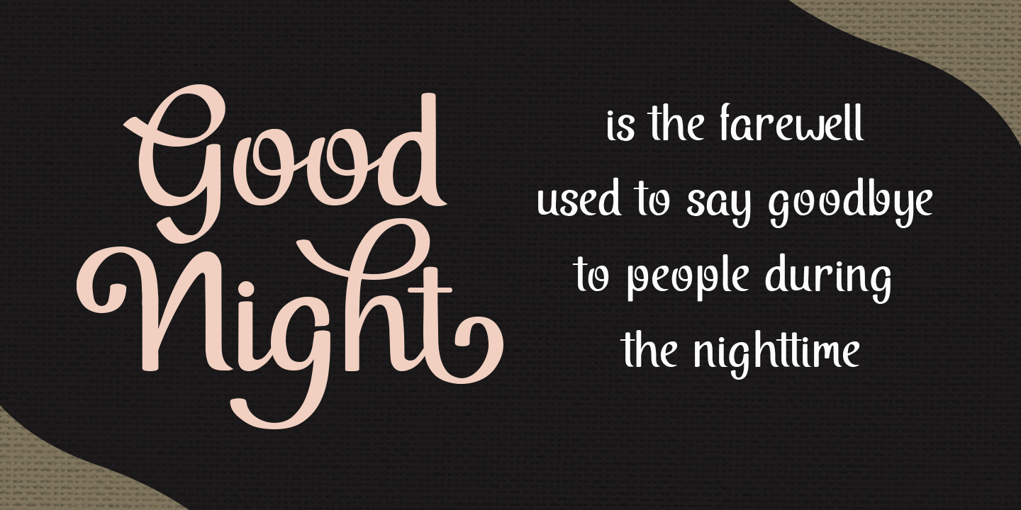 Beispiel einer Summer Midnight Regular-Schriftart